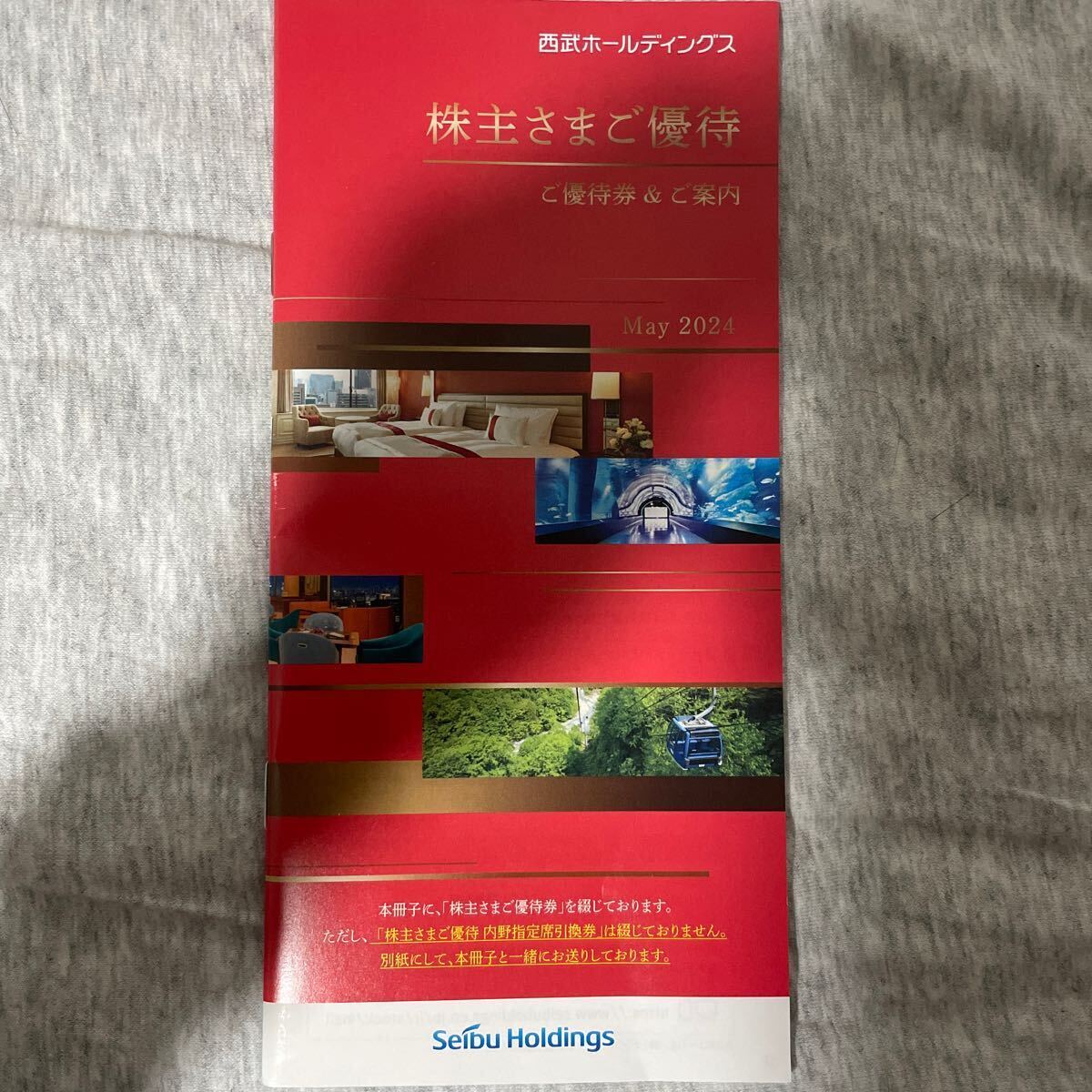 西武ホールディングス　株主さまご優待券　1,000株以上　1冊（16,000円以上の割引)_画像1