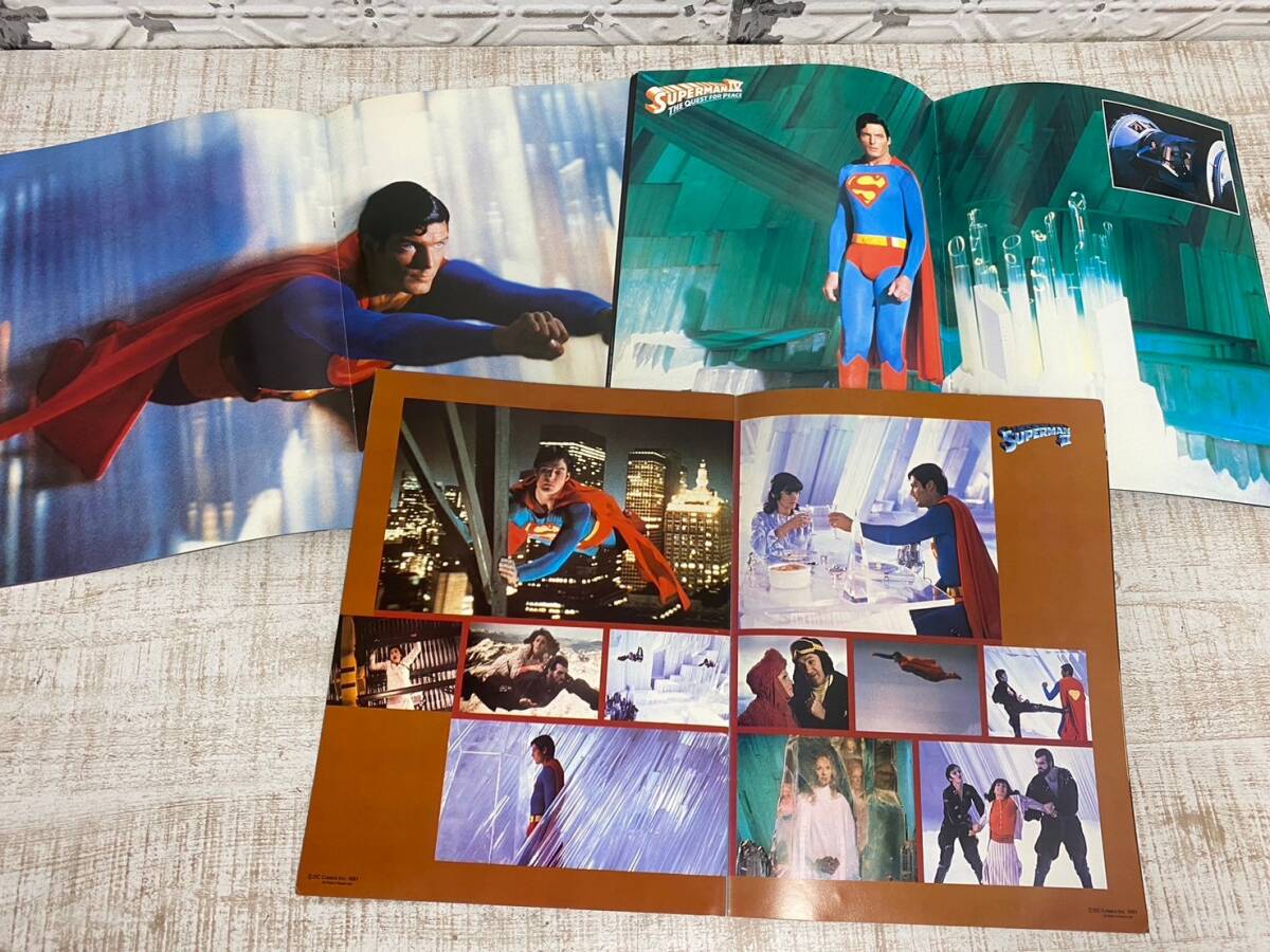 *a-134 movie pamphlet 3 pcs. together Superman 1*2*4