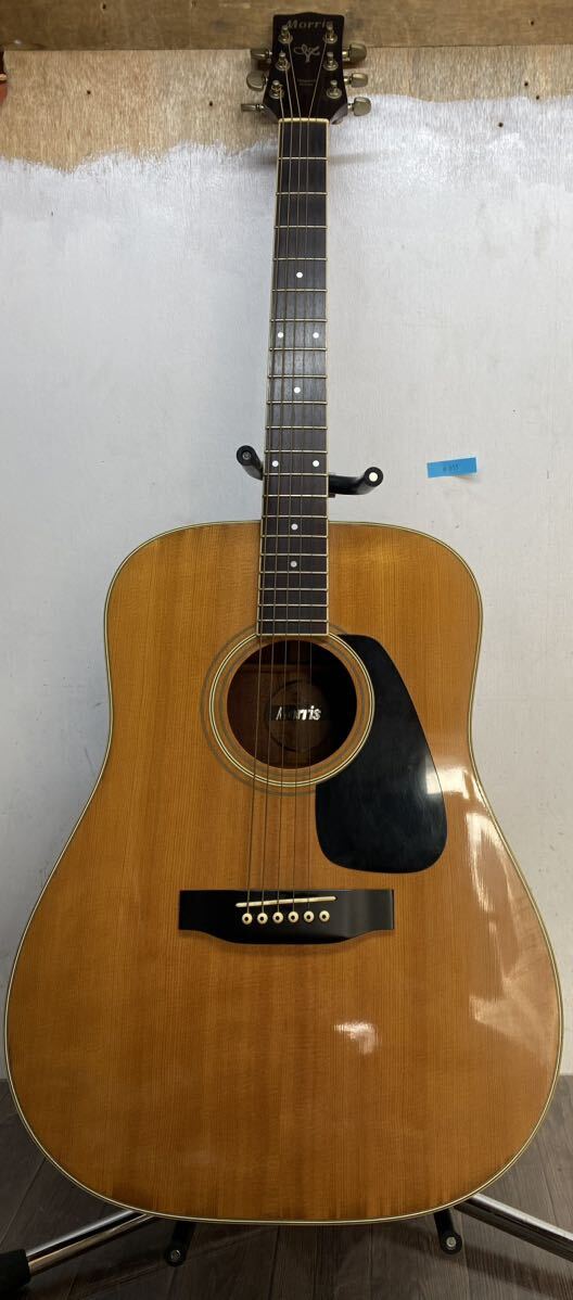 #055: Morris モーリス MV-701 アコースティックギター シリアルNo.295867 日本製_画像1
