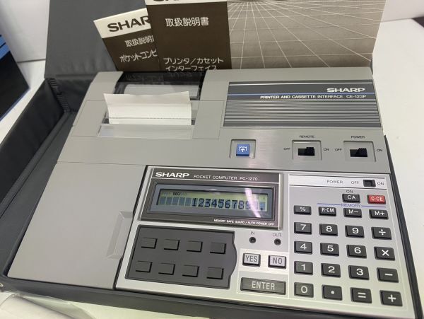 SHARP シャープ　PC-1270　CE-123P プリンタ カセットインターフェイス ポケットコンピュータ ポケコン_画像5