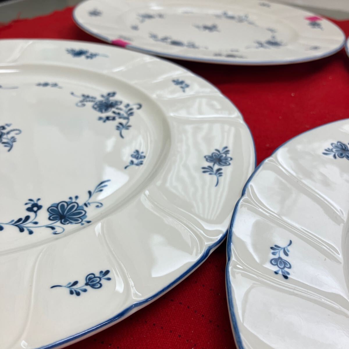 【ノリタケ クラフトーン 大皿 6枚セット】プレート CRAFTONE Noritake 花柄【A9-4】0501_画像3