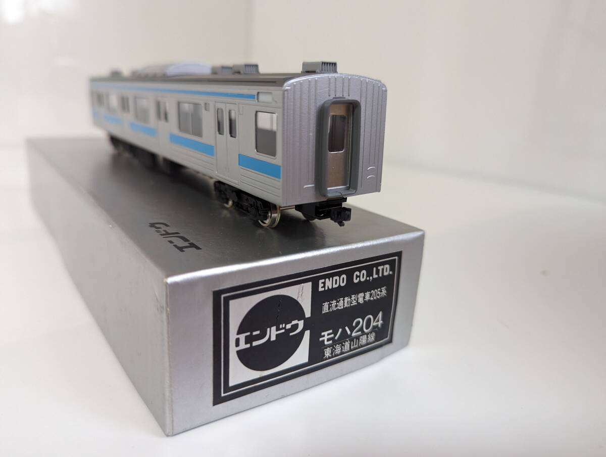 美品　室内灯付 エンドウ 0515Ｔ　直流通勤型電車205系 モハ204 東海道山陽線 HOゲージ 鉄道模型 ENDO_画像1