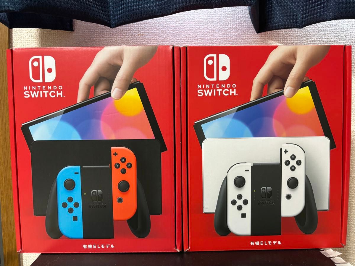 Nintendo Switch 有機ELモデル ホワイト ネオンブルー