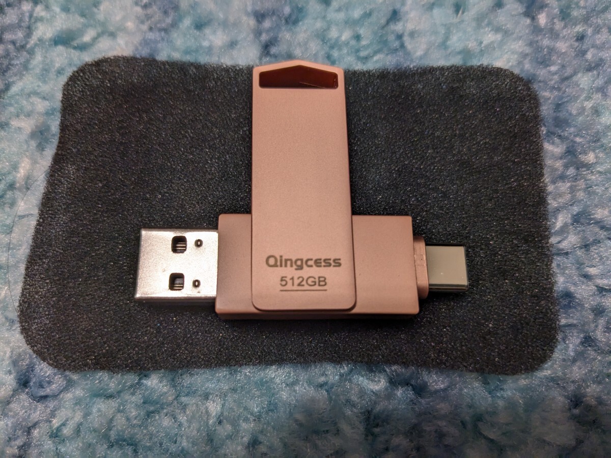 0605u0945 Qingcess USBメモリ 512GB 2IN1 USB3.0＆Type-C の画像2