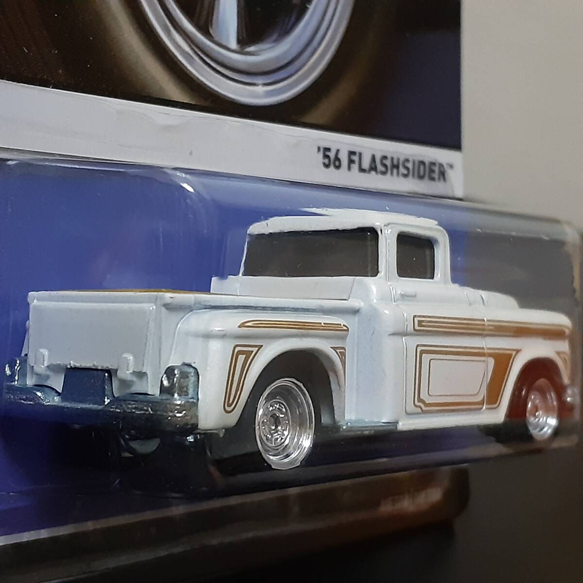 HOT WHeeLs 56 FLASHSIDER 白 フォード ピックアップ ミニカー LIMITED SHOP TRUCK PICKUP LOWDOWN RealRiders 限定 ホットウィール_画像4