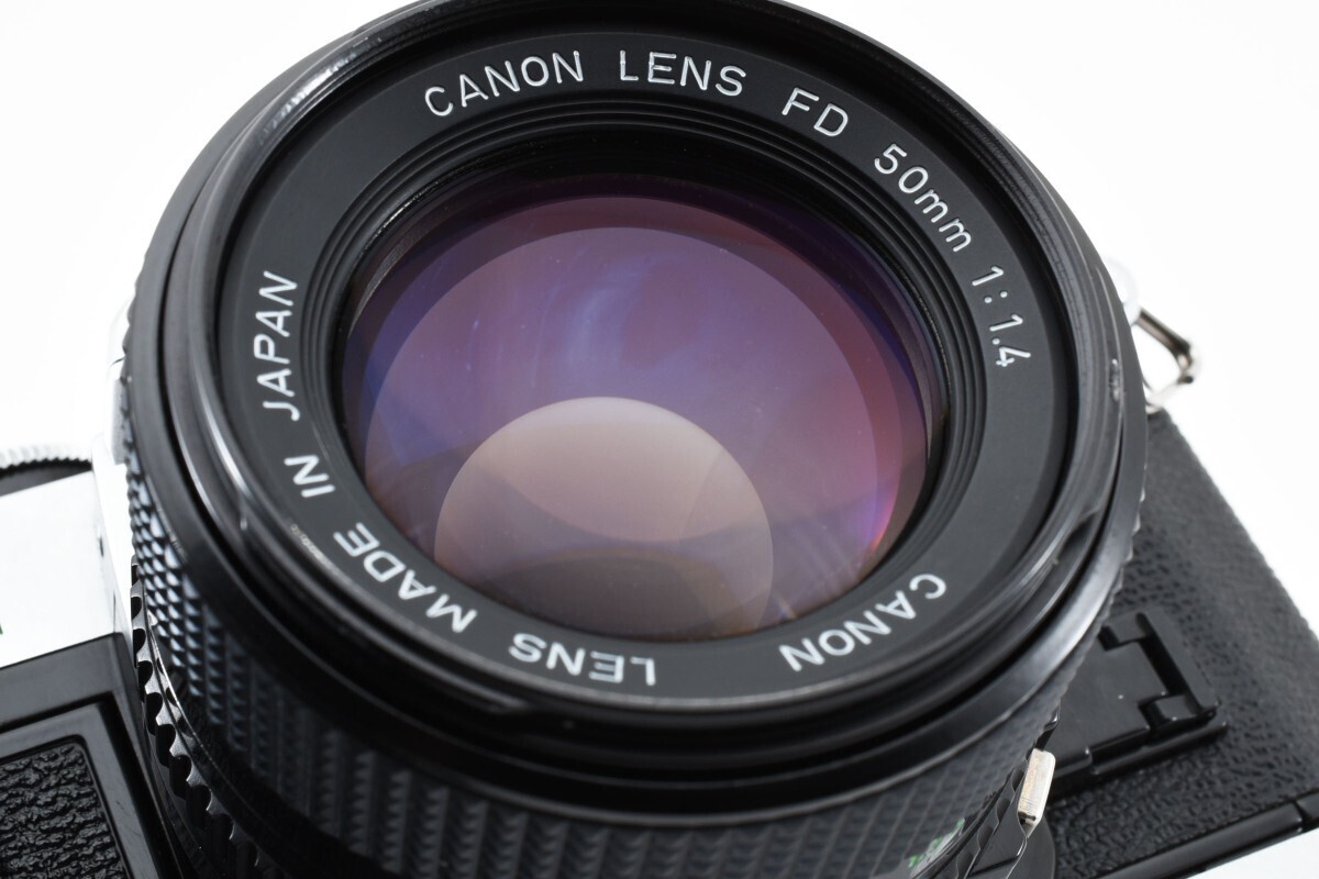 CANON AE-1 PROGRAM NEW FD 50mm F1.4　フード付き キャノン プログラム マニュアルフォーカス フィルムカメラ_画像5