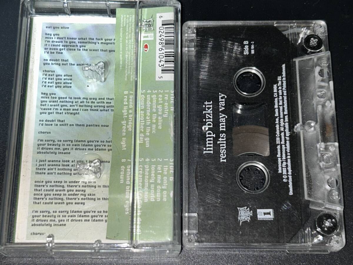 Limp Bizkit / Results May Vary import cassette tape 