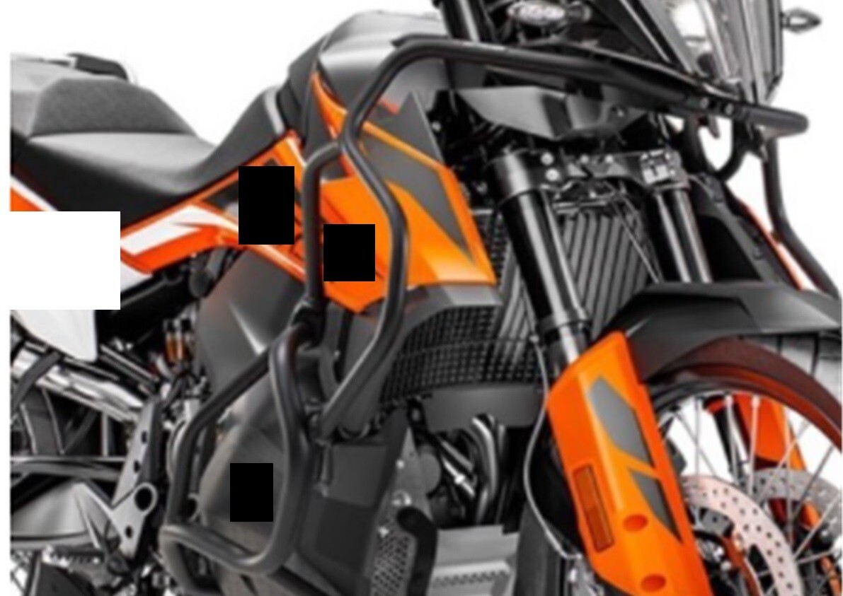 KTM 790 Adventure /R 2019- アンダー　エンジンガード　黒【en-kt79av-2】_画像5