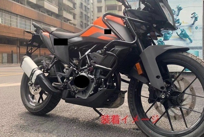 KTM 390 ADVENTURE 2020- アッパー エンジンガード 黒【ae-kt390f-1】_画像6