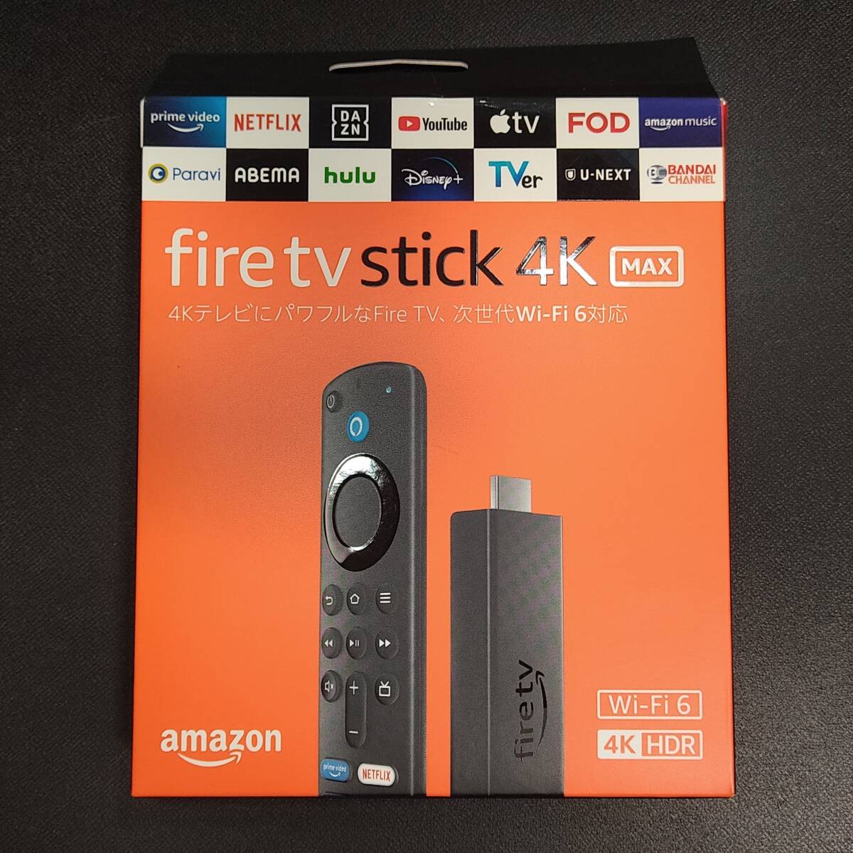 [箱破損あり] Amazon Fire TV Stick 4K Max 第1世代 ( 第3世代リモコン付属 )の画像1