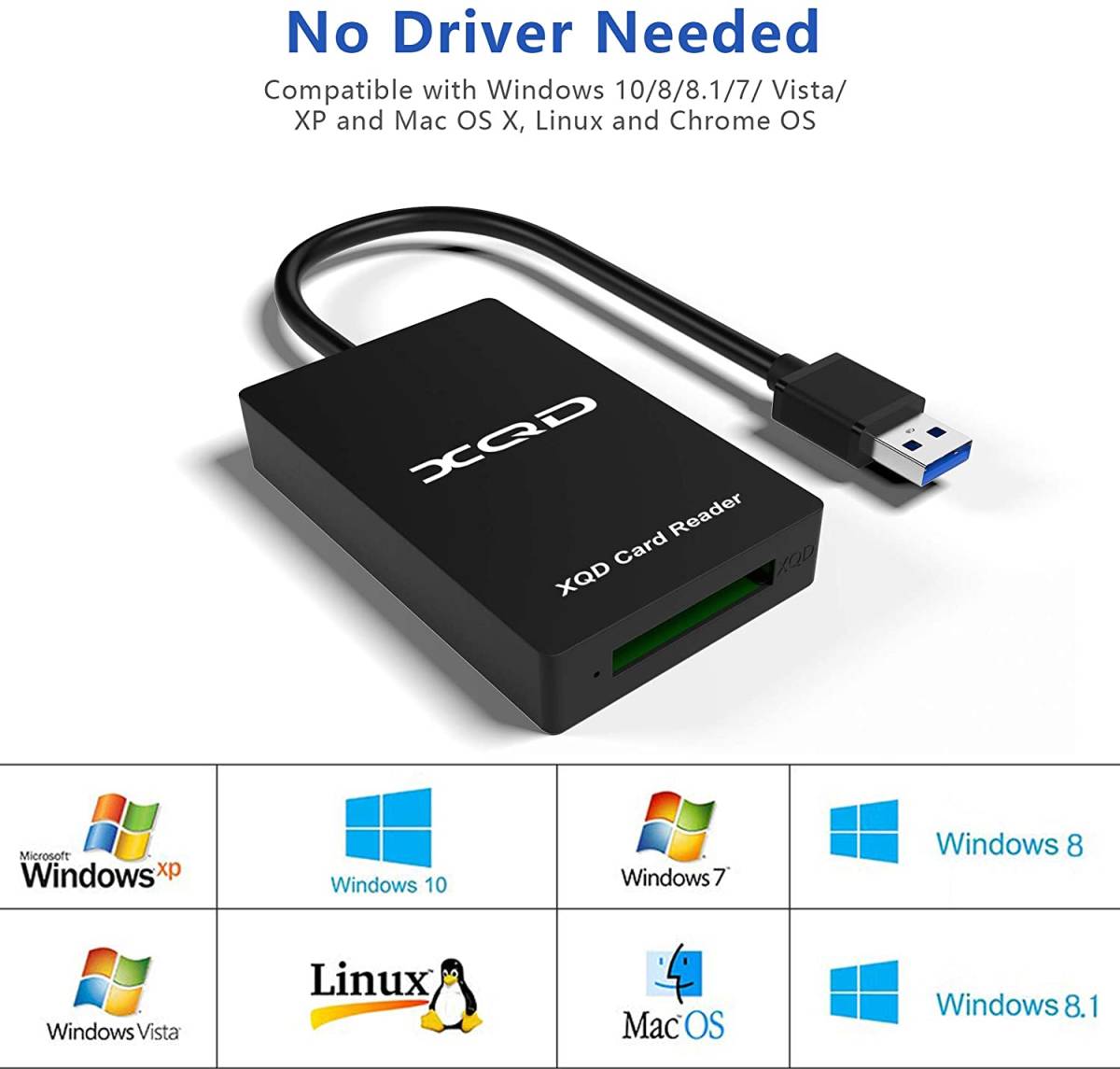 XQD カードリーダー XQDアダプター ソニー (SONY)M/Gメモリーカード Lexar USBマークカードに対応 USB3.0 高速転送の画像6