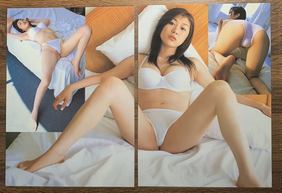 [ толстый ламинирование обработка ] Ogawa sumire купальный костюм A4 менять размер журнал вырезки 4 страница Scola 2003 08[ gravure ]-i11 0510