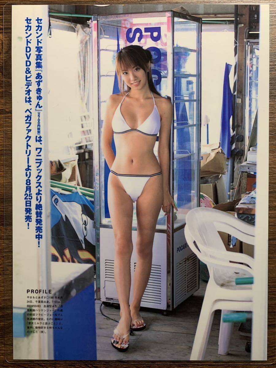 [ thick laminate processing ] Yamamoto . swimsuit A4 change size magazine scraps 7 page 2003 08[ gravure ]-i14 0510