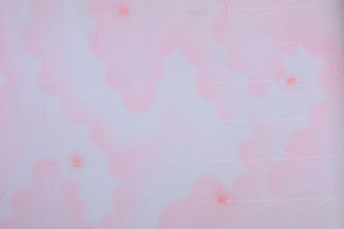 inagoya♪柄を活かしてリメイクに♪【長襦袢】反物 地模様 紋意匠 正絹 生地 かわいい ピンク系 未使用品 z0869fqの画像2