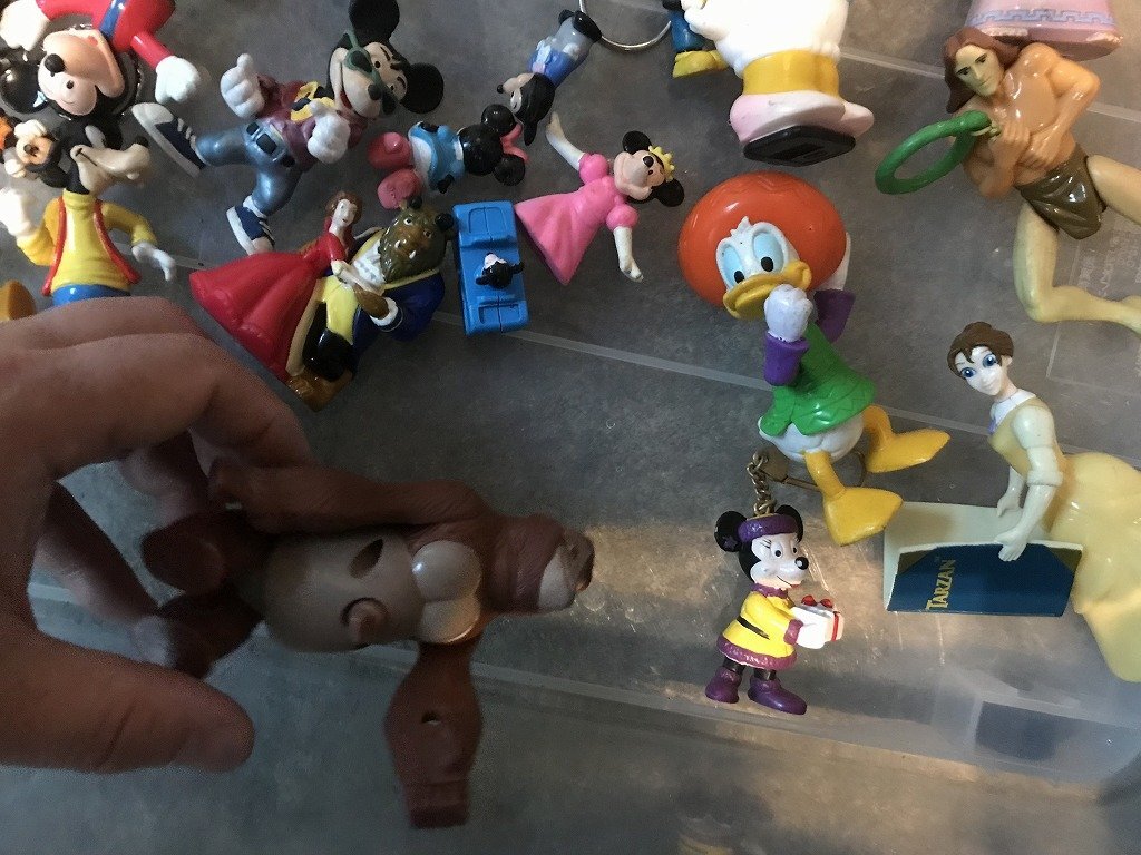 ★ まとめて レトロ DISNEY ディズニー ミッキーマウス キャラクター 人形 キーホルダー フィギュア ソフビ アンティーク 90'sの画像5