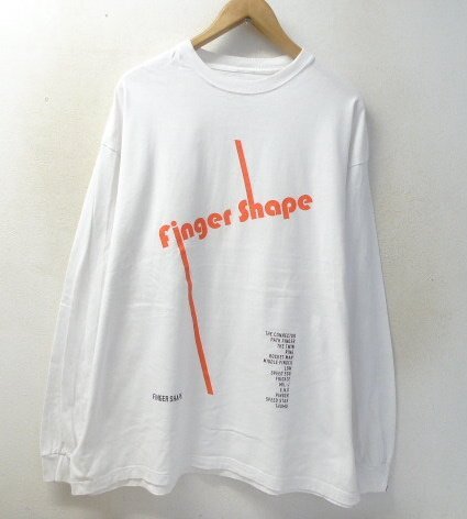 ◆◆rough and ragged FINGER SHAPE XL 美品 ロゴ フィンガーシェイプ 長袖　ロンT Tシャツ サイズXL_画像1