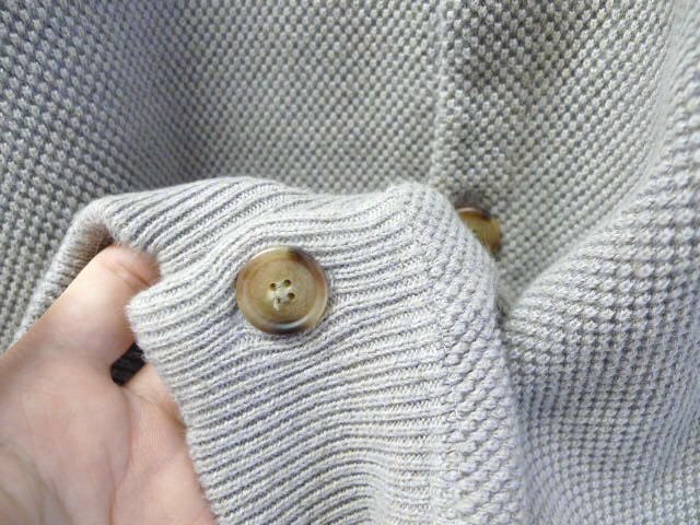 *Crepusculekreps cue ru2201-002 deer. . cotton knitted cardigan gray series size 1
