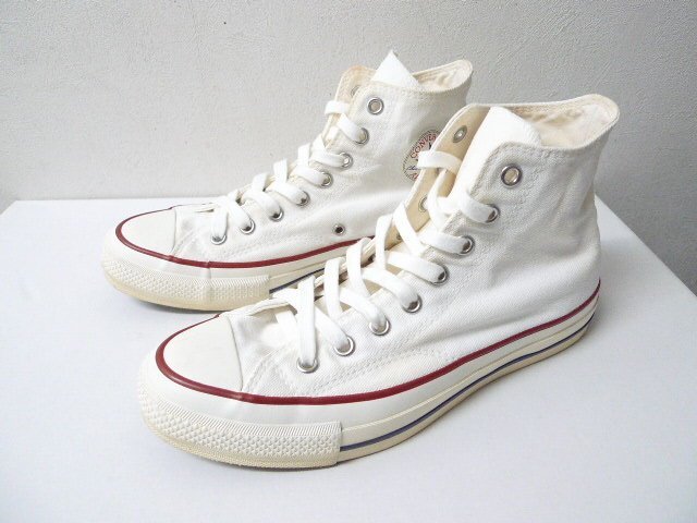 ◆CONVERSE ALL STAR オールスター アディクト Addict chuck taylor HI チャックテイラー スニーカー 白 サイズ8　ct70_画像1