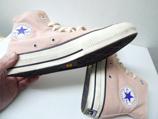 ◆CONVERSE ALL STAR オールスター アディクト Addict chuck taylor HI チャックテイラー スニーカー サイズ 8.5 薄ピンク_画像7