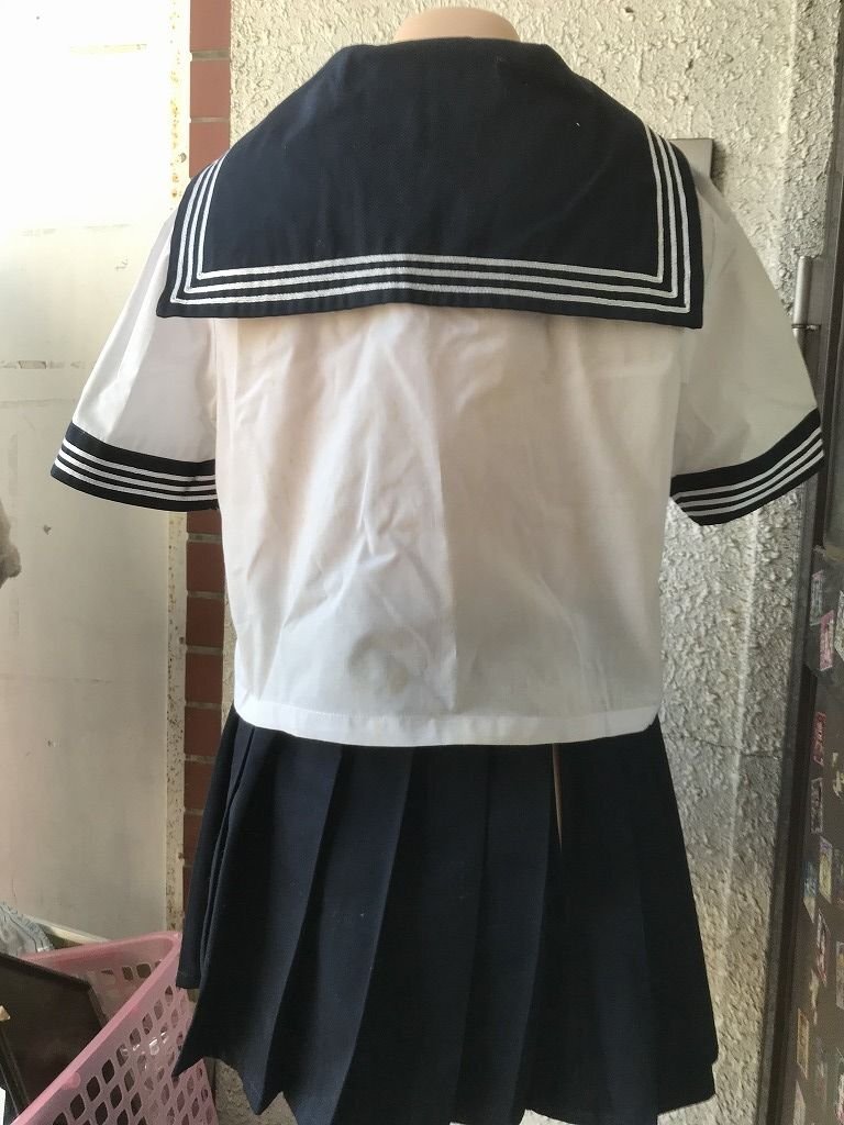 ★　【新品デッドストック品　３セット】　まとめて　1990年代　90's　当時物　セーラー服　制服　ミニスカート　リボン　コスプレ　衣装_画像8