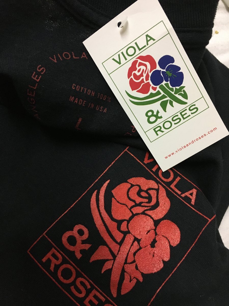 ◆VIOLA & ROSES ビオラアンドローゼス 新品タグ付 黒　VIOLA&ROSES クラシック ロングスリーブ Tシャツ ロンT CLASSIC L/S TEE T-Shirt_画像4