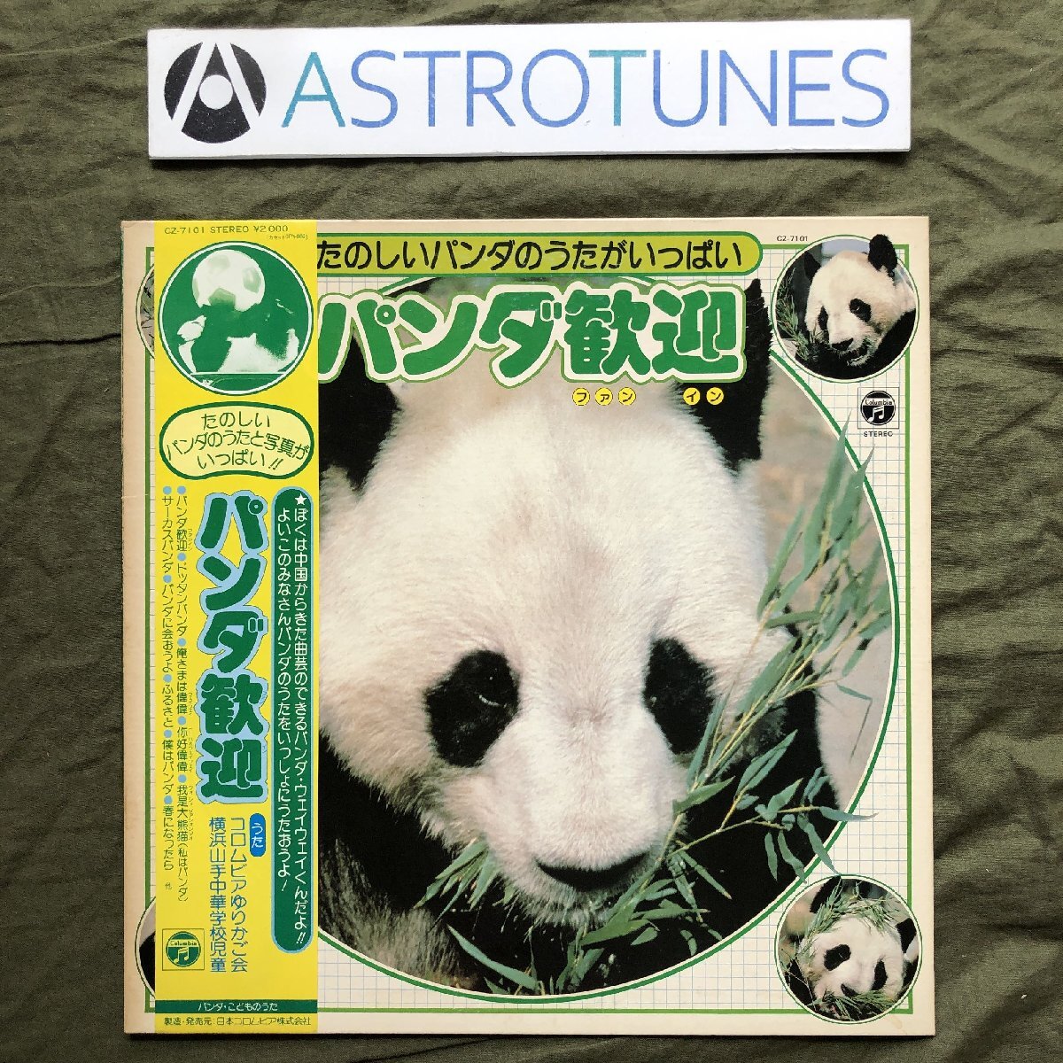 美盤 激レア 1981年 オムニバス V.A. LPレコード パンダ歓迎 Panda Fun In 帯付 パンダのウェイウェイ記念盤_画像1