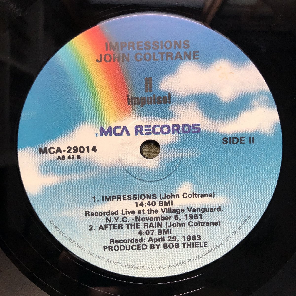 傷なし美盤 良ジャケ 1980年 米国 本国盤 John Coltrane LPレコード Impressions: Elvin Jones, Eric Dolphy, McCoy Tyner_画像8