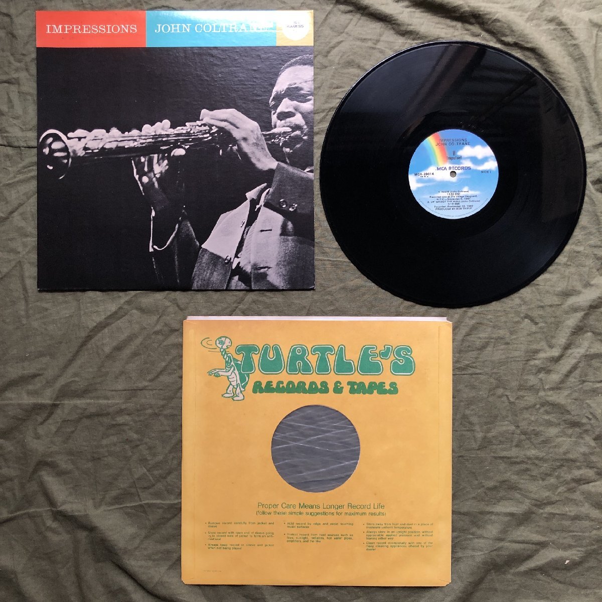 傷なし美盤 良ジャケ 1980年 米国 本国盤 John Coltrane LPレコード Impressions: Elvin Jones, Eric Dolphy, McCoy Tyner_画像5