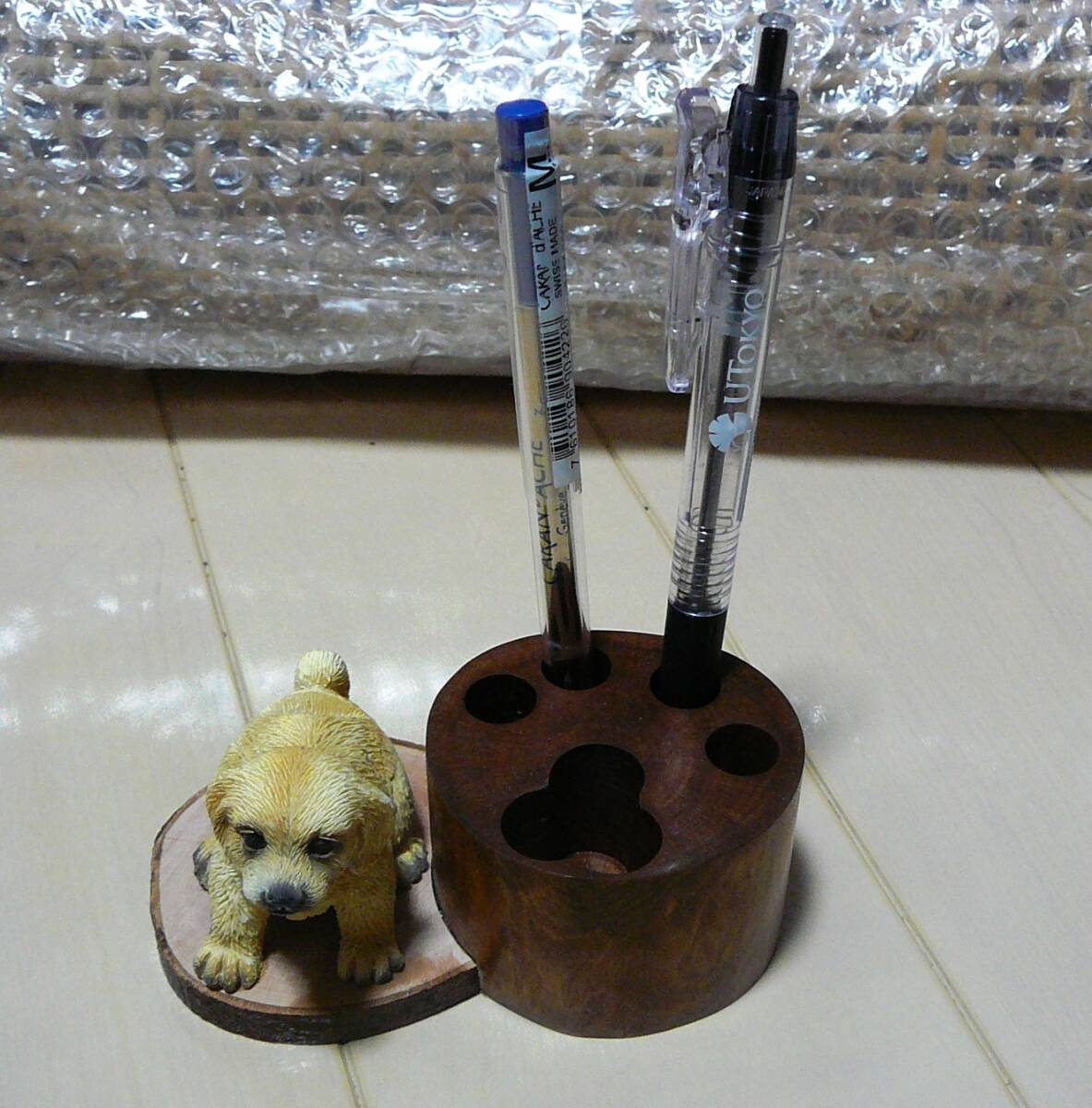 * стоимость доставки 410 иен * подставка для ручки Dog авторучка подставка печать установить 