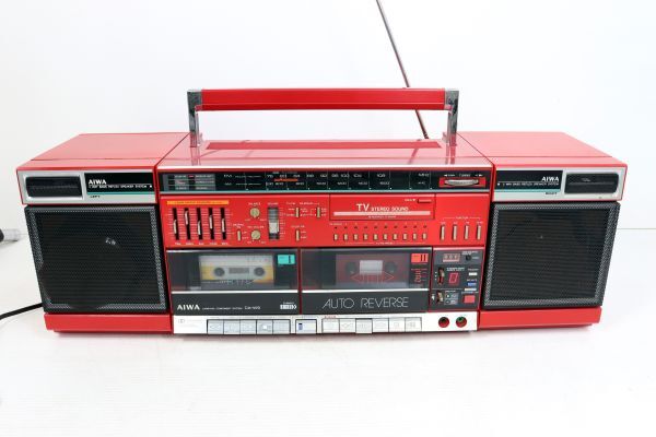 AIWA CA-W9 Carrying Component キャリングコンポ FM/AM/TV ステレオラジオ ダブルカセットの画像1