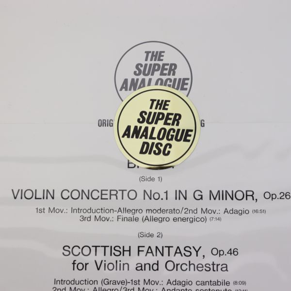 Y03/LP/未開封/180g超重量盤/ヴァイオリン:チョン・キョンファ/ケンペ指揮/ブルッフ ヴァイオリン協奏曲第1番他/KIJC-9133の画像4