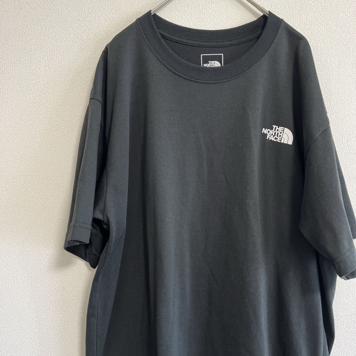 The North Face ボックスロゴ XL Tシャツ　ブラック