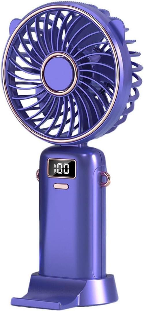 【11-539】ポータブル ハンドヘルド ファン USB充電ハンドヘルドファン 5 速 USB 充電冷却ファン 卓上扇風機 小型 ミニ扇風機