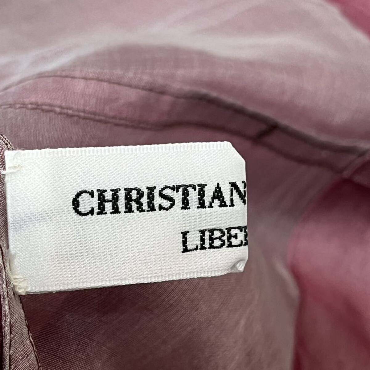 CHRISTIAN AUJARD クリスチャンオジャール シルク100% シアージャケット 羽織り スプリング ミセス ラグジュアリー 13号 L〜XL相当の画像4