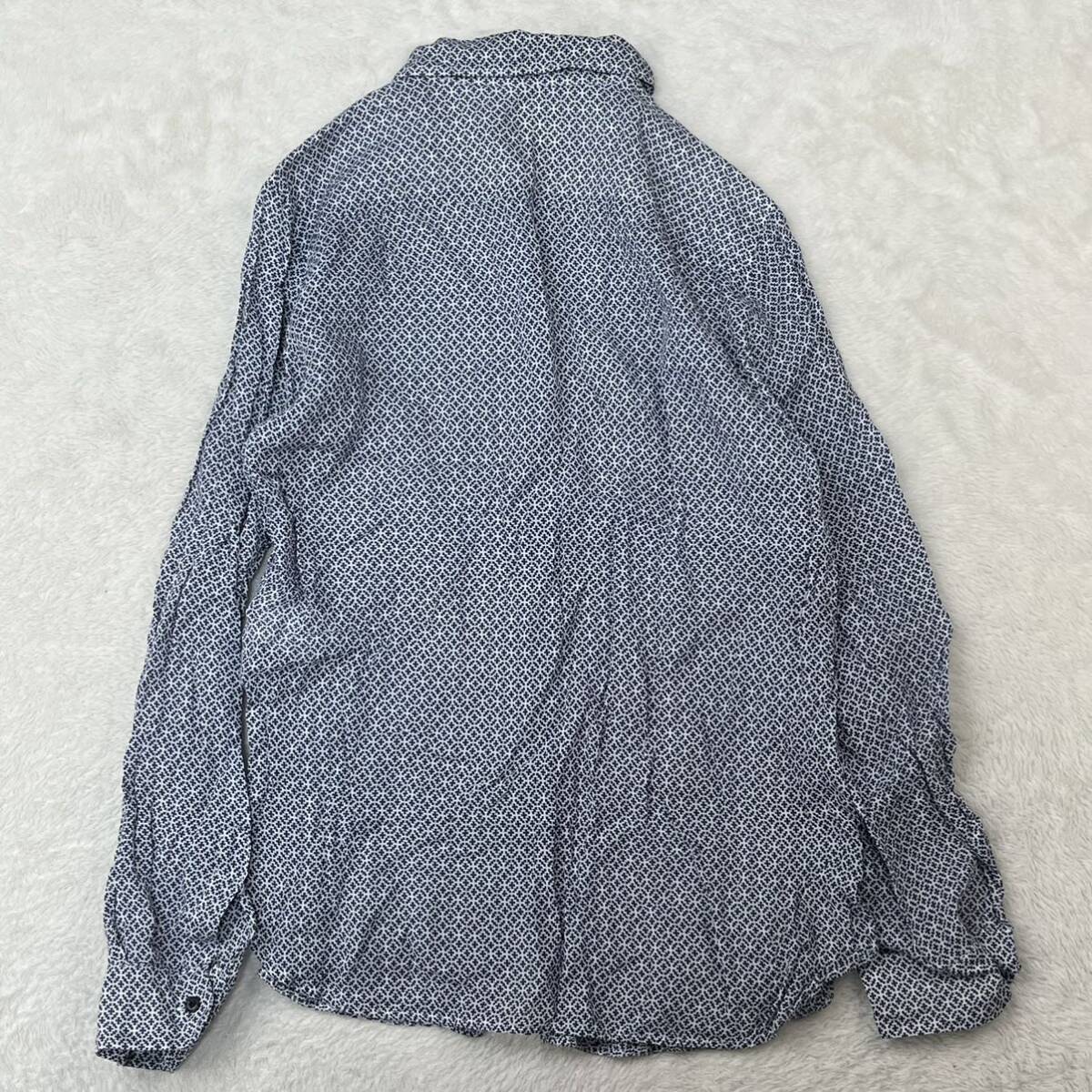 MaxMara Max Mara long sleeve shirt total pattern shirt casual shirt tops luxury old clothes Mrs. lady's M corresponding 