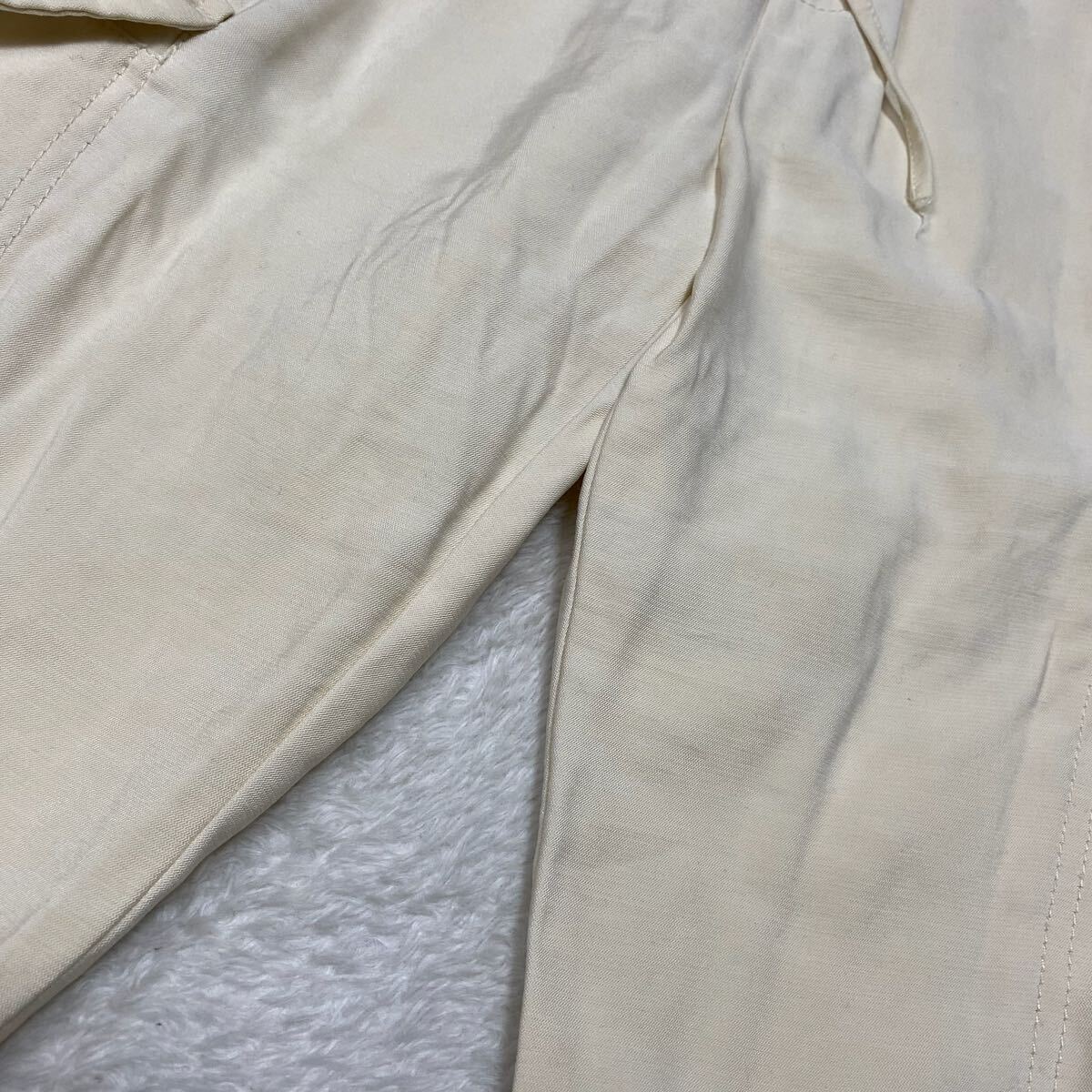ZARA ザラ スラックス オフホワイト テーパードパンツ レディース 34 Sサイズ ズボン パンツ センタープレス 綺麗め オフィスカジュアル_画像8