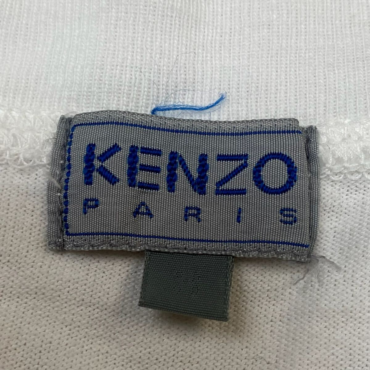 KENZO ケンゾー オーバーサイズロングTシャツ 長袖Tシャツ ロンT カットソー ホワイト 白 メンズ ゆったり 大きい フリーサイズ_画像4