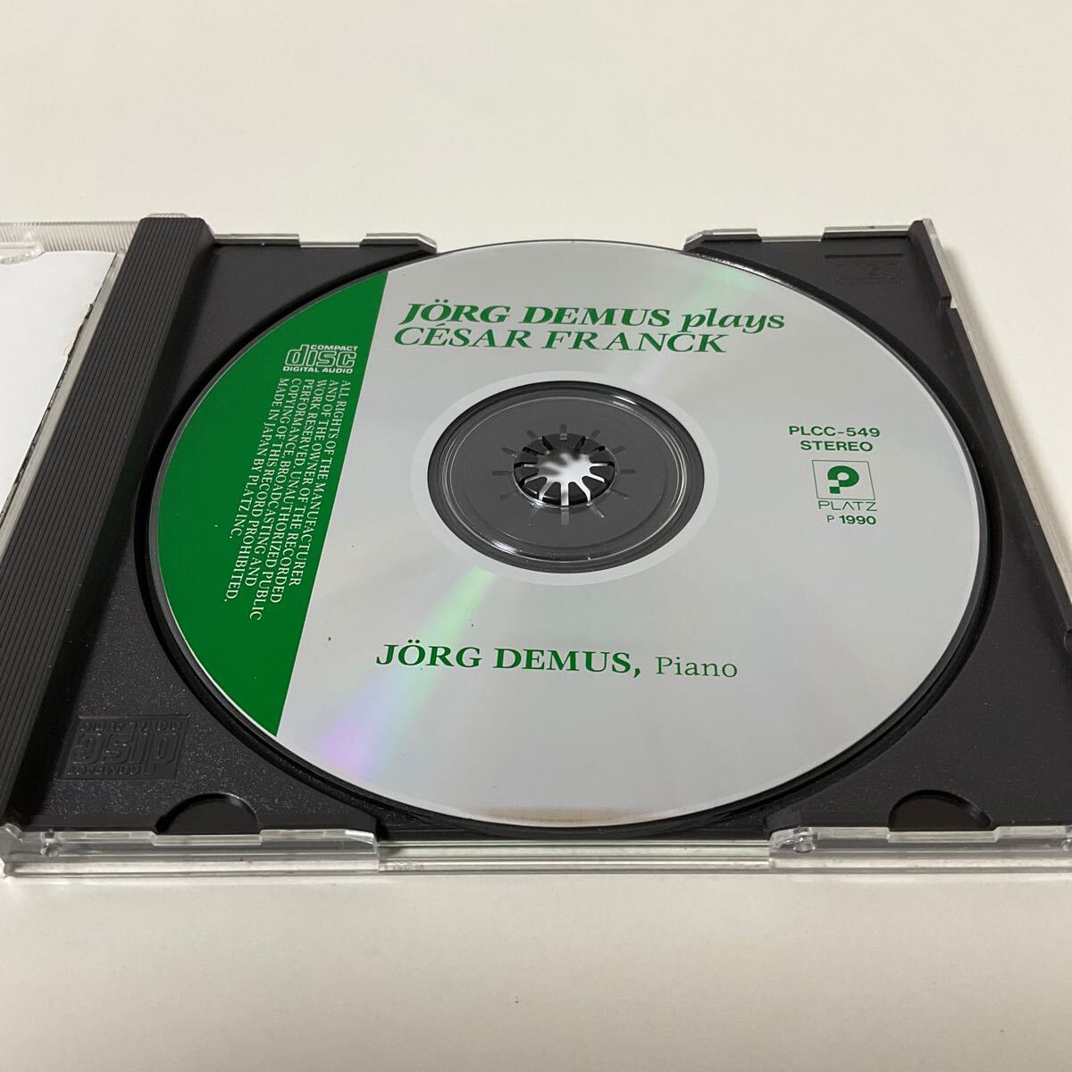 フランク 珠玉のピアノ作品集 イョルク・デームス / CD / 帯付 / PLCC-549_画像3