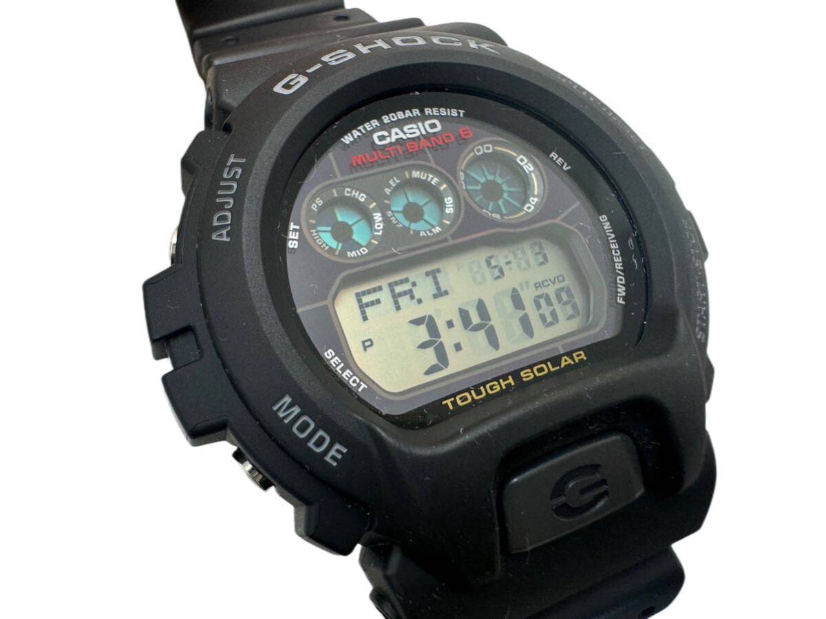 三621☆【動作品】カシオ CASIO Gショック G-SHOCK GW-6900-1JF 3719 3つ目 タフソーラー 電波ソーラー マルチバンド6 ブラック 箱入☆の画像6