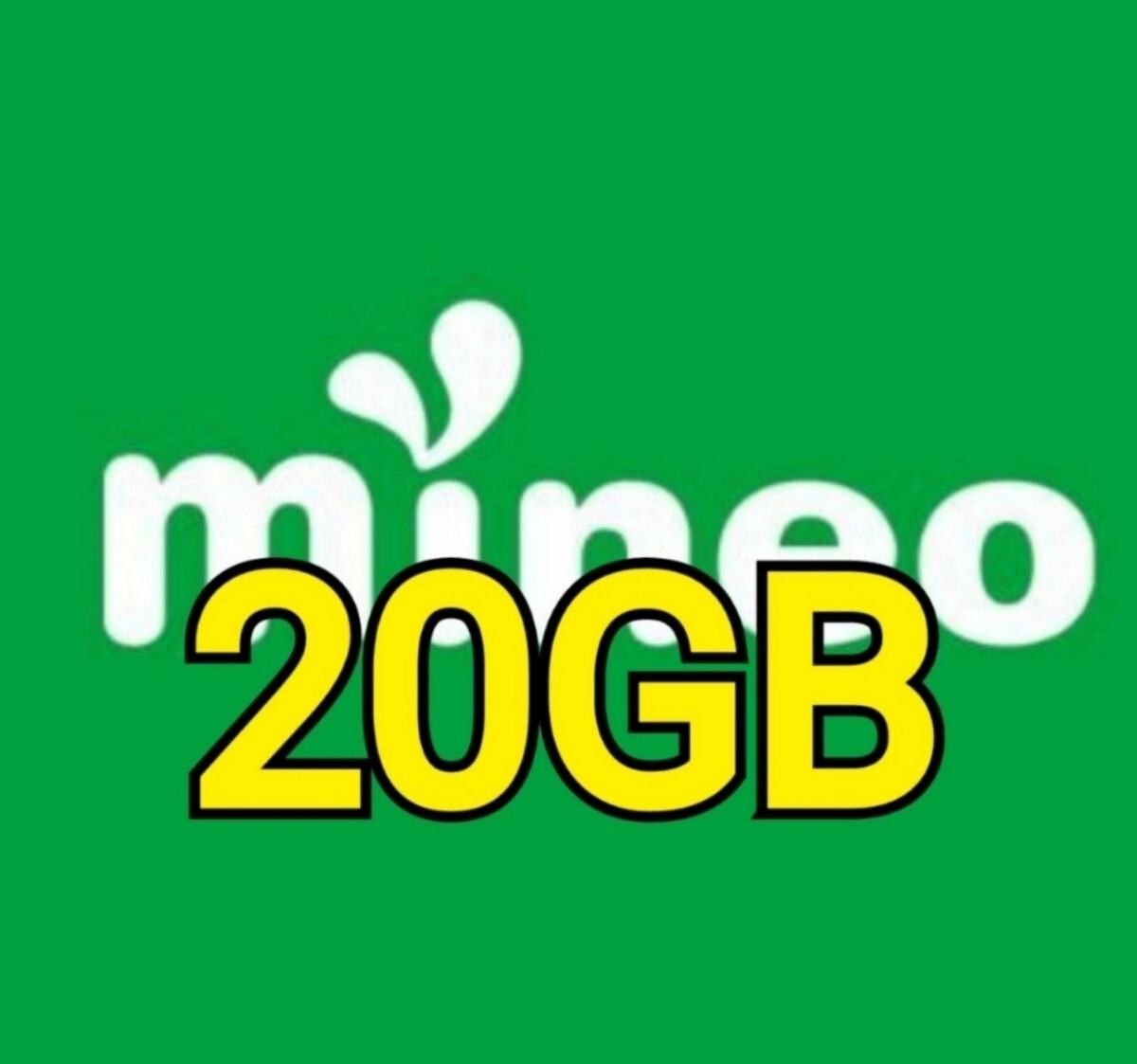 匿名　約20GB　マイネオ　パケットギフト　9,999MB×2　mineo_画像1