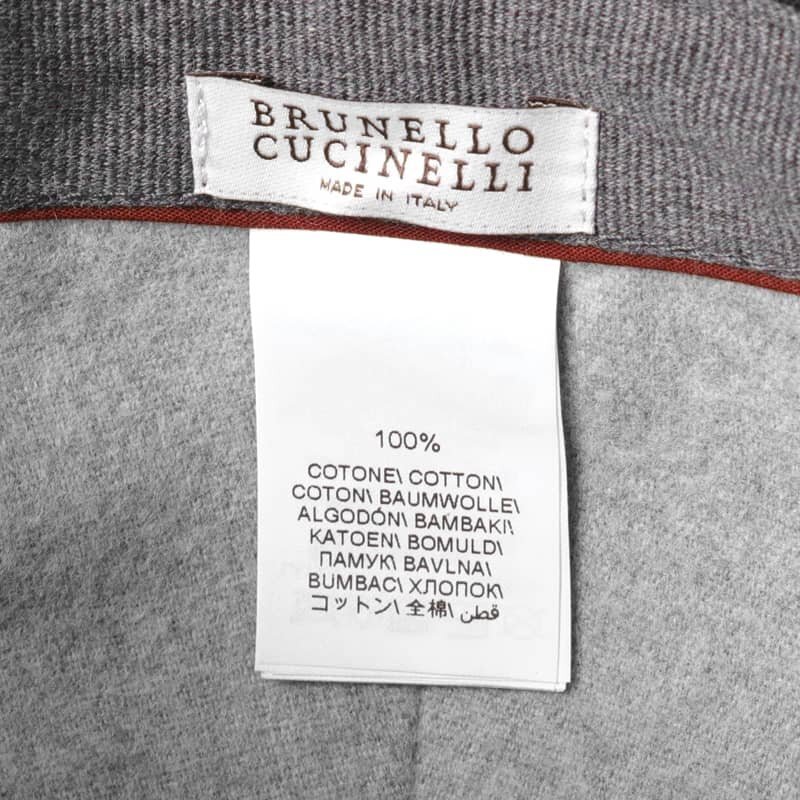 ◆【BRUNELLO CUCINELLI(ブルネロクチネリ)/ロゴ入りコットンギャバジンベースボールキャップ】[brc2450041-M]_画像9