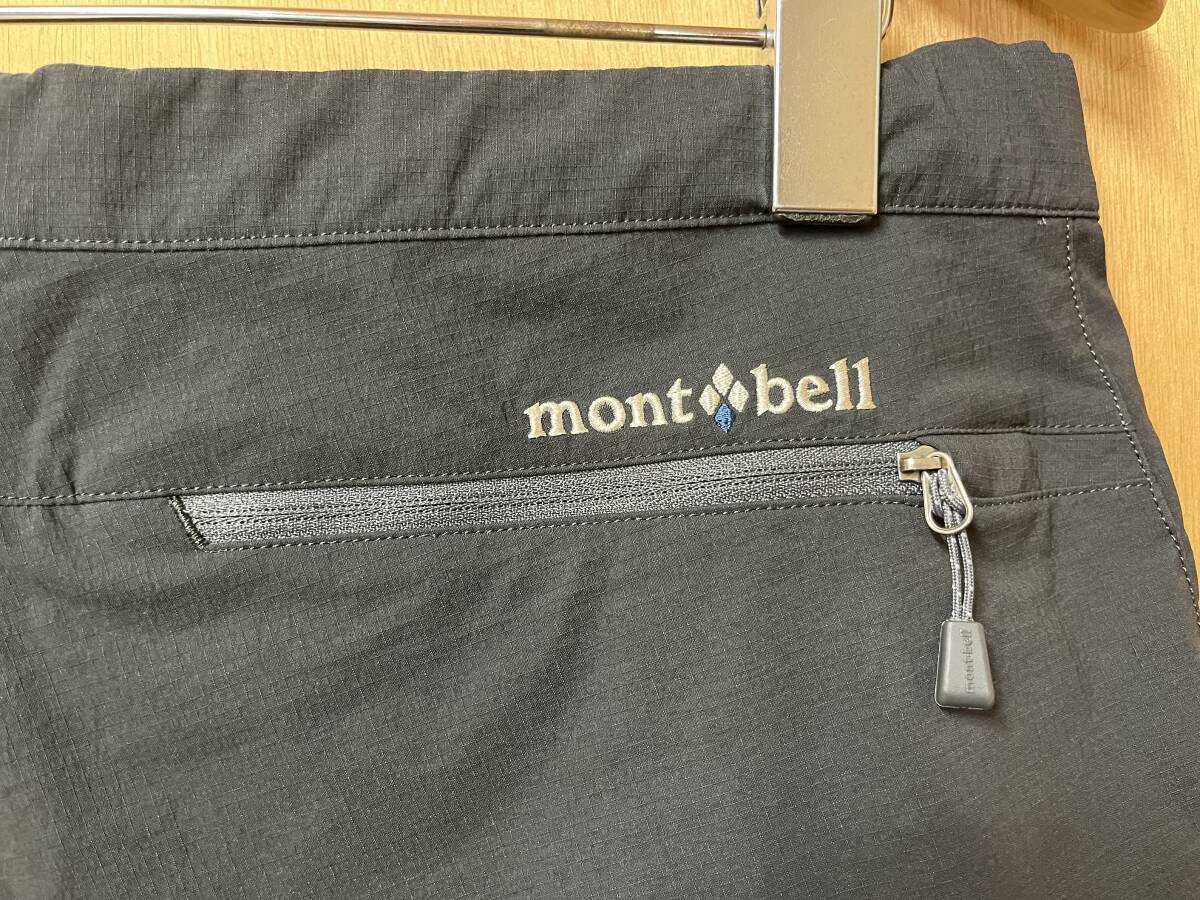 綺麗 Mont-Bell モンベル ウエストベルト ジップデザイン ショートパンツ サイズL 黒_画像5