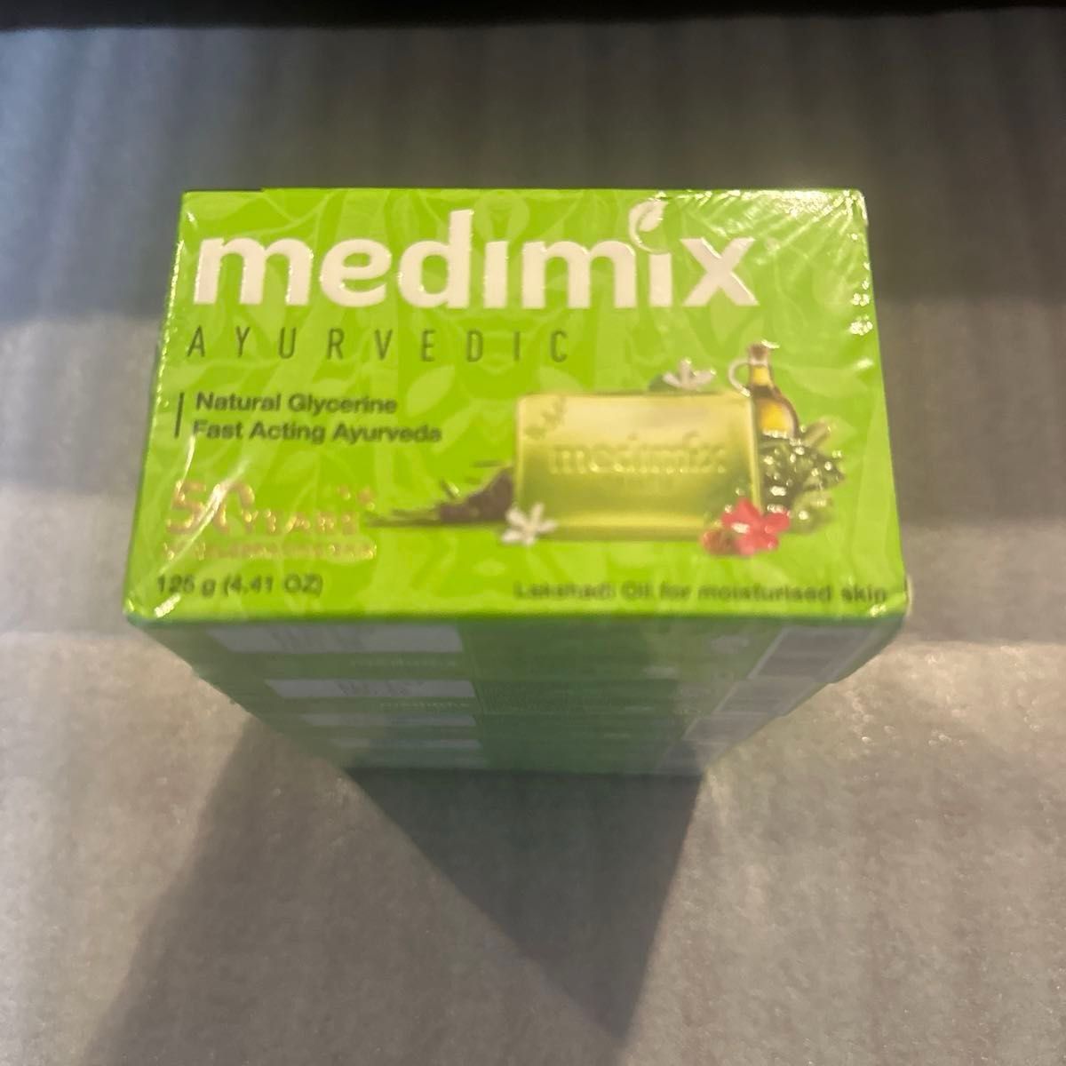メディミックス Medimix MED-GLY アロマソープフレッシュグリーン ナチュラルグリセリン　125g x 5個