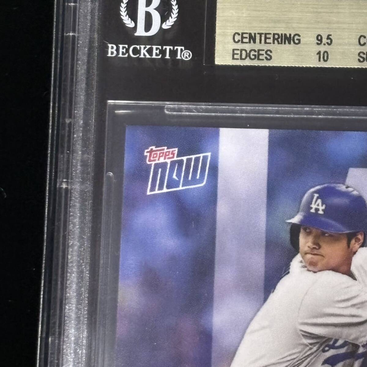 BGS 10 9.5 TOPPS NOW OFFSEASON OS21 Shohei Ohtani 大谷 翔平 ドジャース 鑑定品 2枚セット ゴールドラベル_画像2