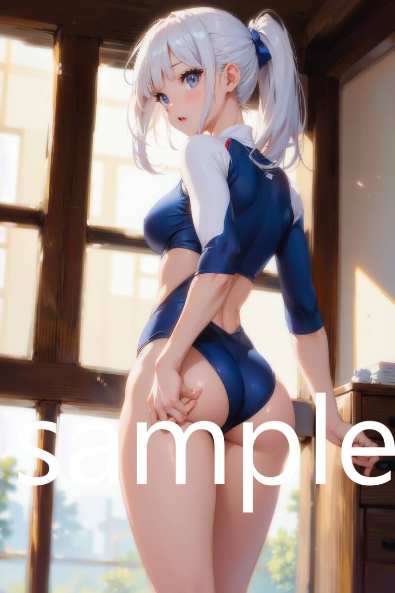 c561 体操服 ポスター A4 高画質 イラスト AI 即決 ポスター ポスターアート 美女 水着 レオタ 美少女 セクシー コスプレ かわいい 光沢紙_画像1