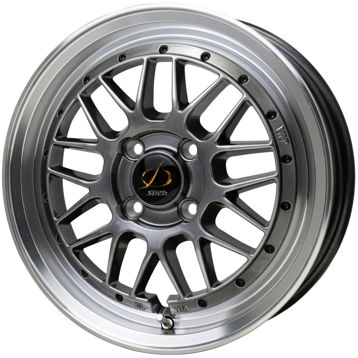 業販品 TOYO PROXES CF3 175/55R15 STICH MESH RM ハイパーシルバー/リムポリッシュ 15インチ 6.5J+38 4H-100_画像1