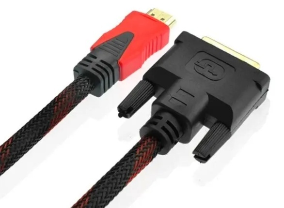 HDMI-DVI変換ケーブル 1.5m DVI-HDMI変換OK　金メッキ　コア付　【D2】_画像3