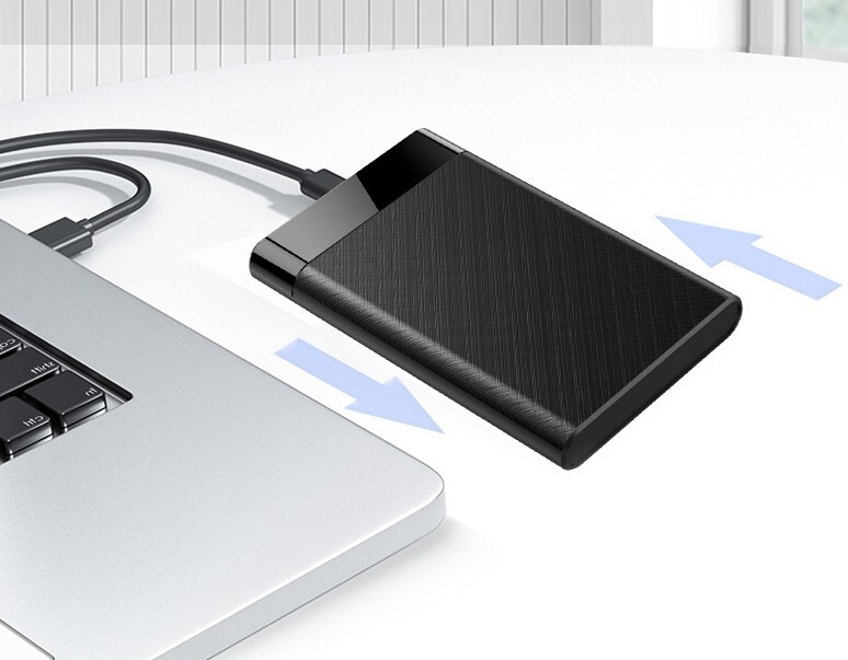 HDDケース スライド式 USB3.0対応 外付け 2.5インチ SATA USB2.0にも対応 ブラック SSDケース 外部電源不要【L3】の画像4