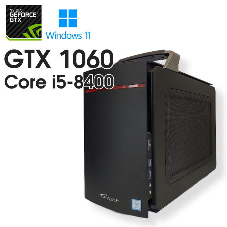 【中古ゲーミングPC】mouse Little GEAR / GeForce GTX 1060 / Core i5-8400 / 16GB / NVMe SSD 256GB +HDD 1TB / Windows11_画像1