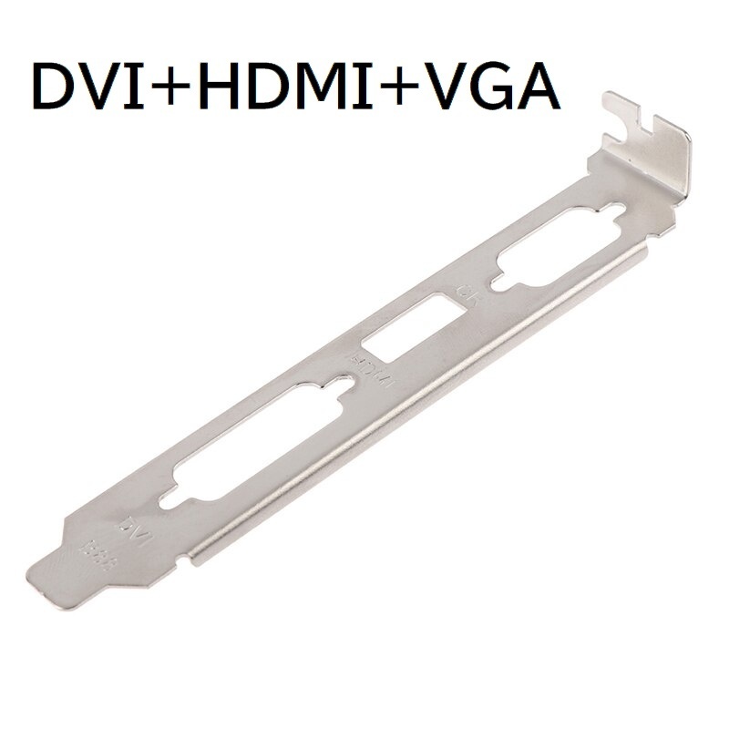 ビデオカード用フルハイトブラケット DVI+HDMI+VGA グラボ交換用ブラケット【I4】_画像1